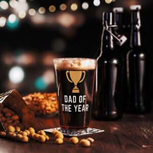 Dad of the Year Pint Glass